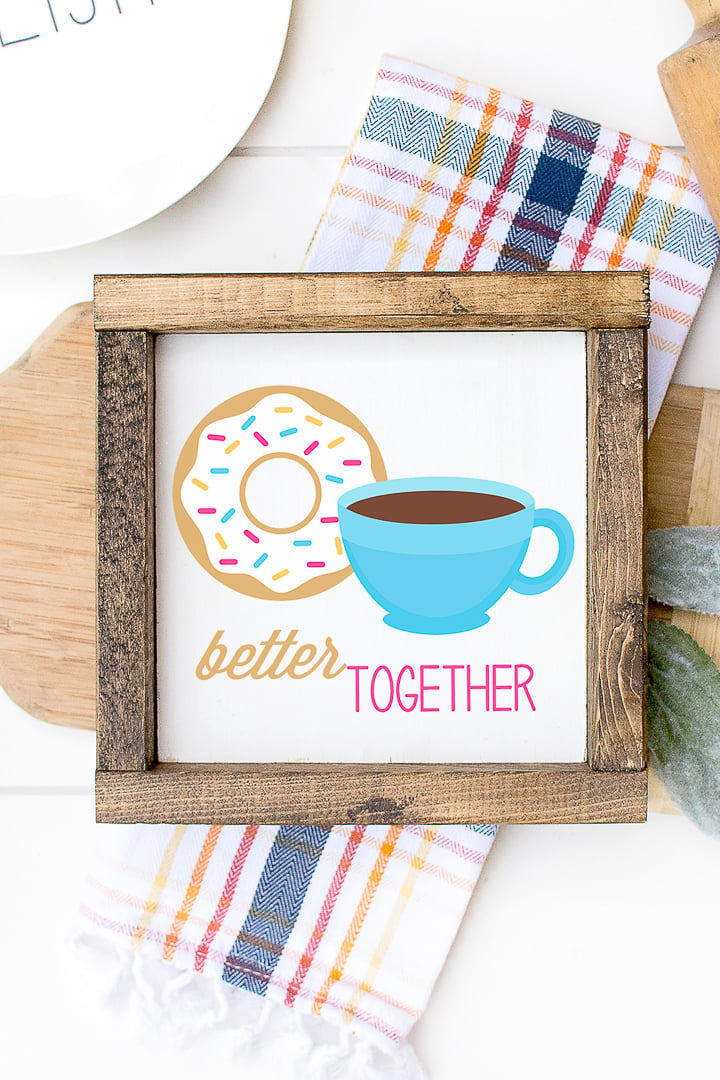 better together donut kitchen art