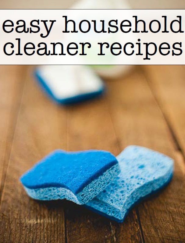 Easy Household Cleaner Recipes - a free book download to keep on hand at all times! Great cleaner recipes that use supplies in your pantry!