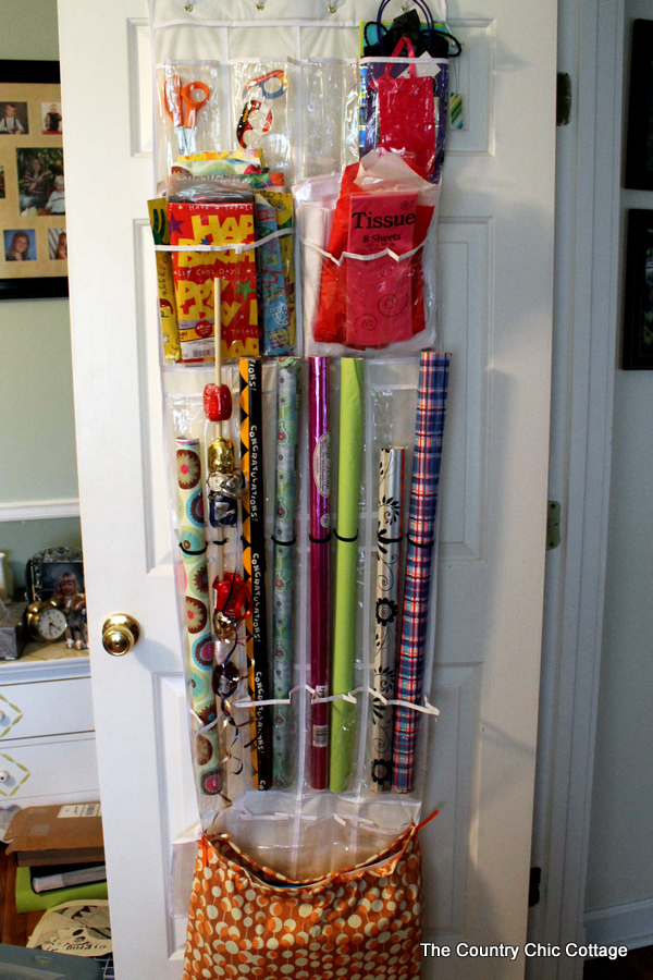 Storage Ideas: Using the back of the door for storage and organization in any home or apartment.