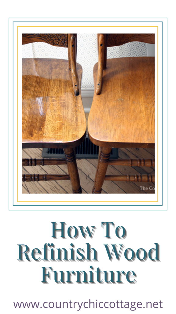 Learn how to refinish wood furniture