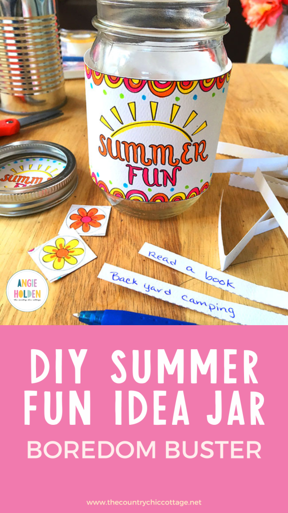 DIY summer fun idea jar