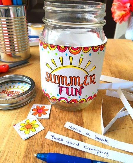 Create a jar for summer fun ideas - so easy!