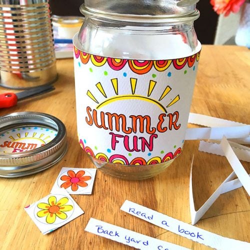Create a jar for summer fun ideas - so easy!
