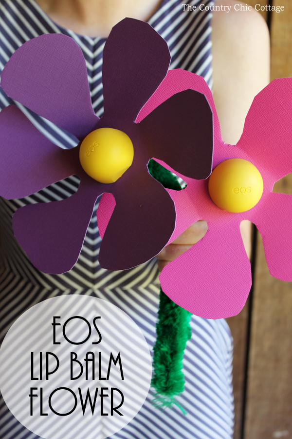 eos lip balm flower gift idea