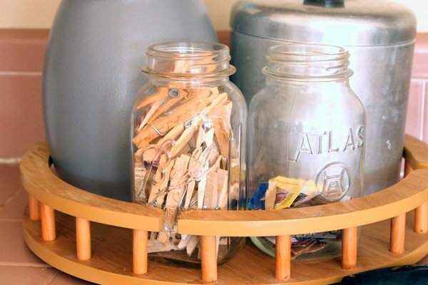 Lazy Susan holding items