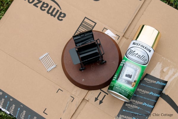 Materials for DIY trophy for dad