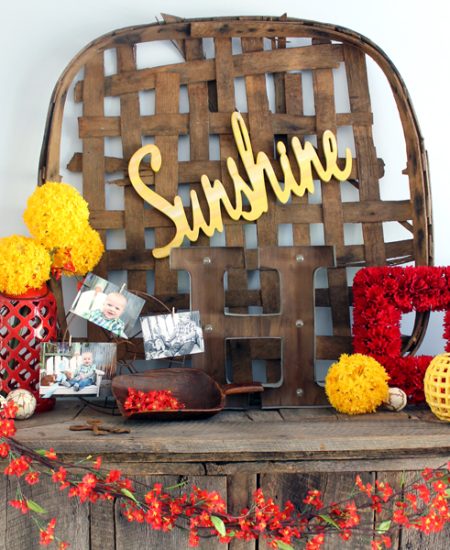 Get spring mantel decorating ideas here! A fun spring mantel that will look great in your home decor!