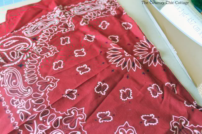 halved bandanna