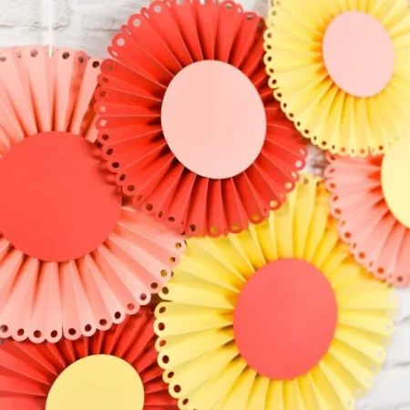 How to Make Paper Rosettes by Hey Let's Make Stuff