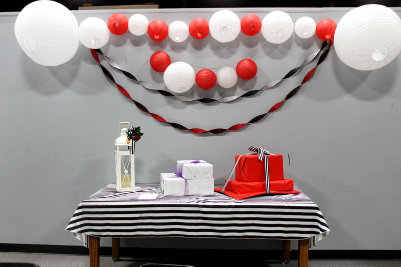 No bridal shower is complete without a decorated gift table!