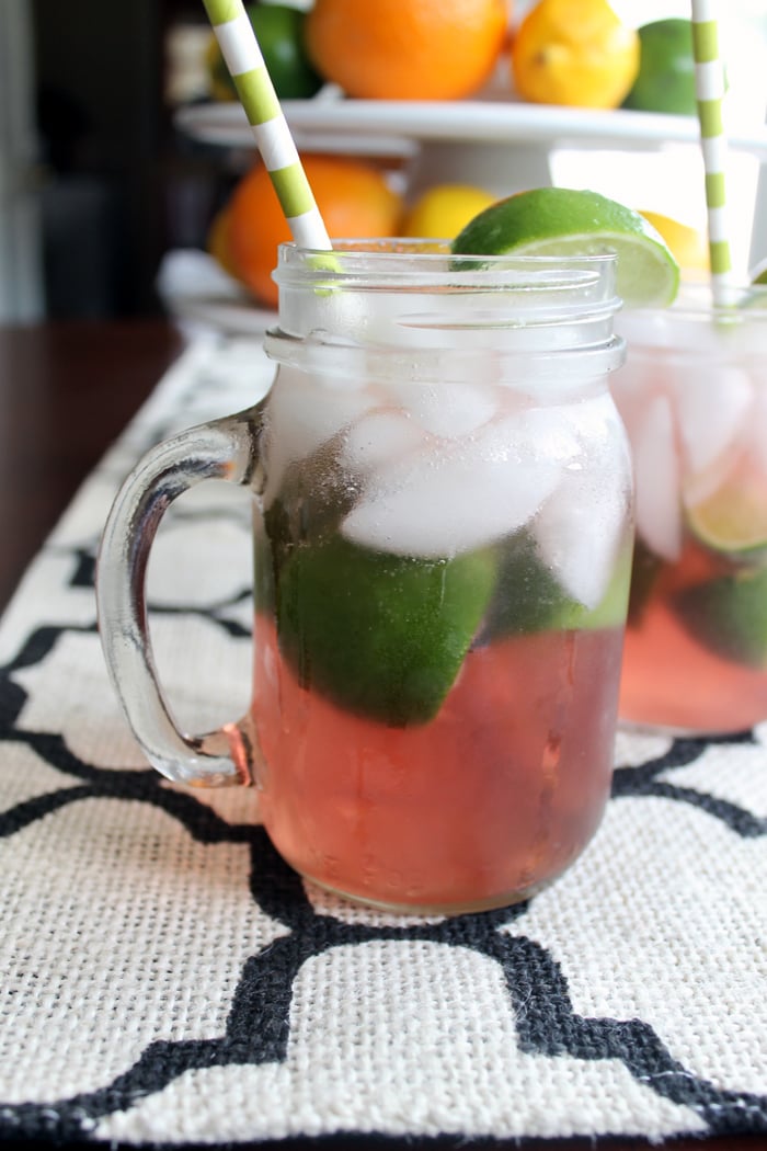 Make your own cherry limeade with this great recipe! A refreshing summer drink!