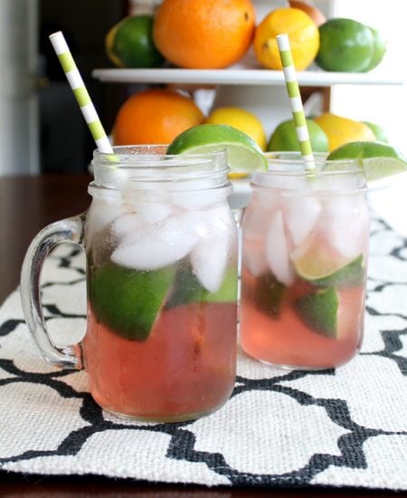 Make your own cherry limeade with this great recipe! A refreshing summer drink!