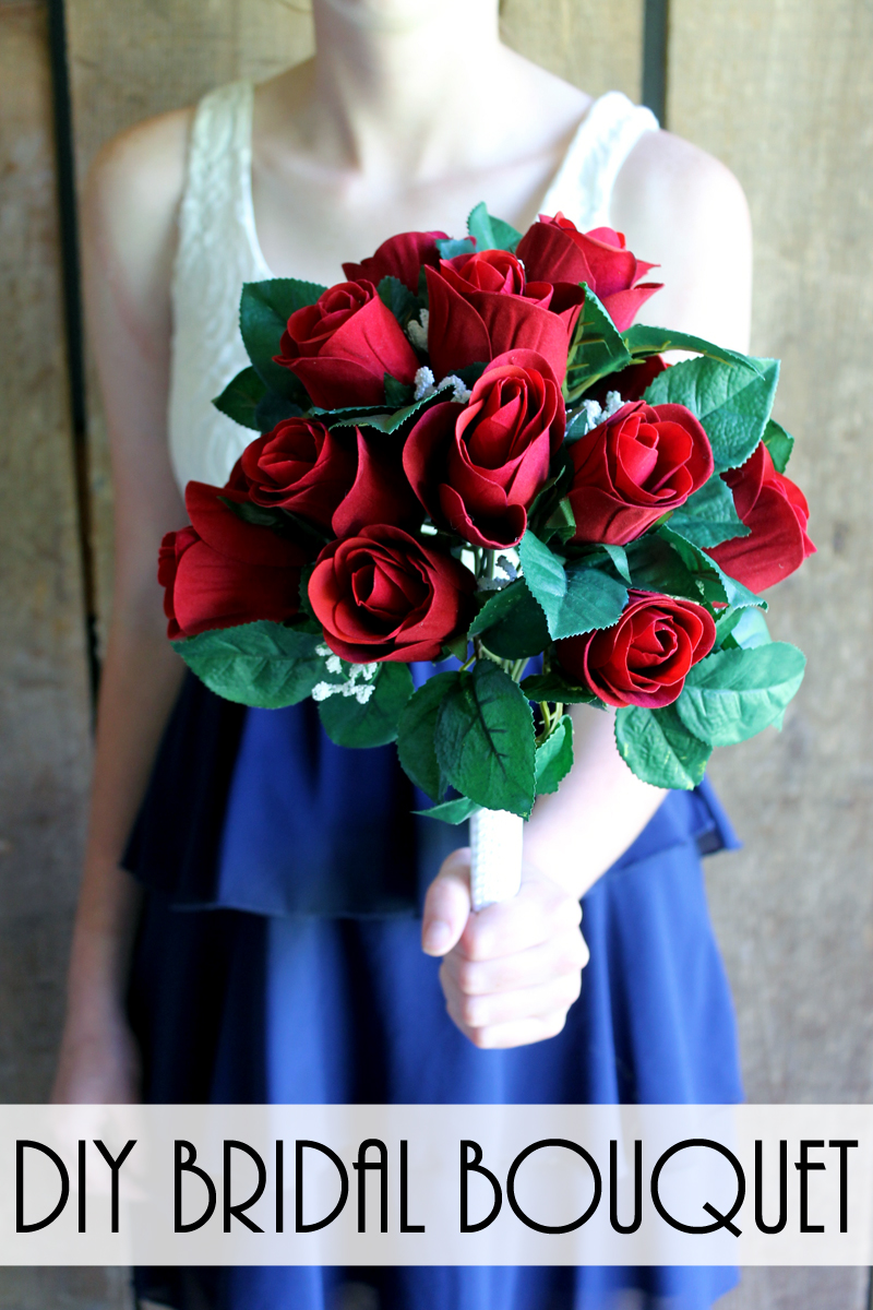 Learn how to make a bridal bouquet for your wedding! A great way to save money!