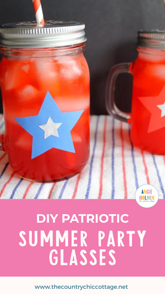 DIY patriotic summer party glasses