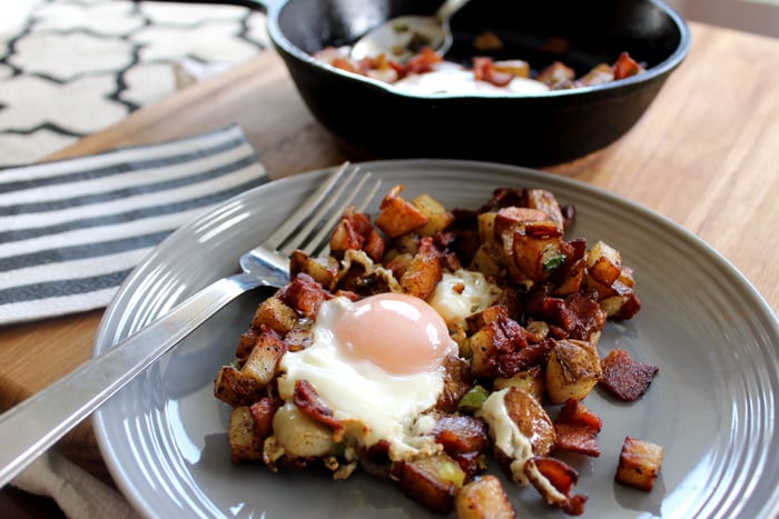 This hearty breakfast skillet is perfect for a weekend brunch