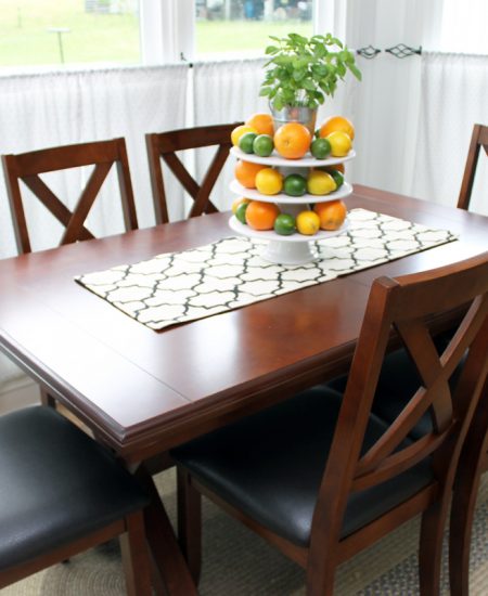 An addition of a farmhouse table makes a great statement in any home!