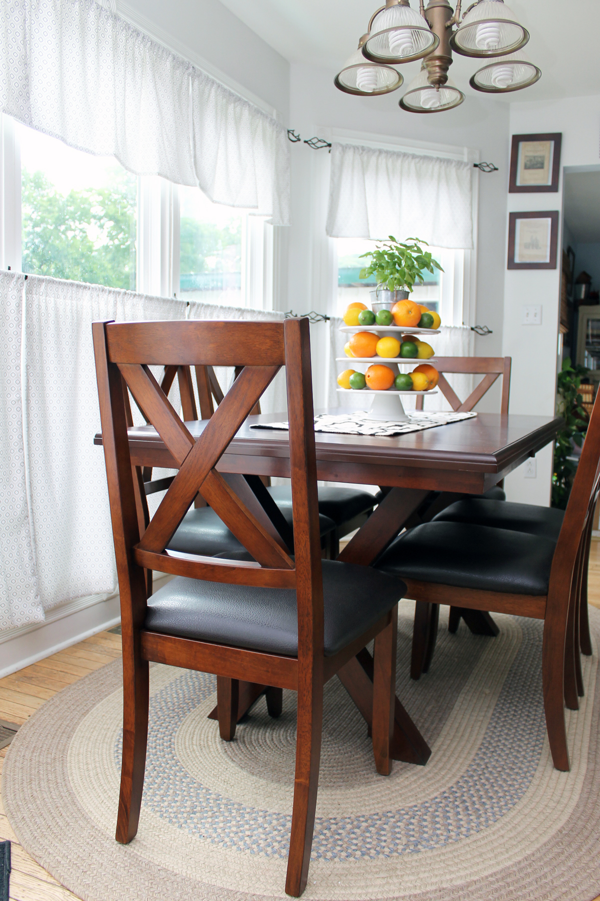 An addition of a farmhouse table makes a great statement in any home!