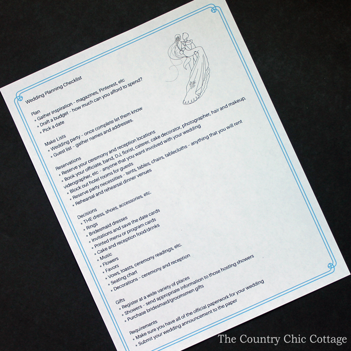 Free Printable Wedding Planner Perfect for Brides