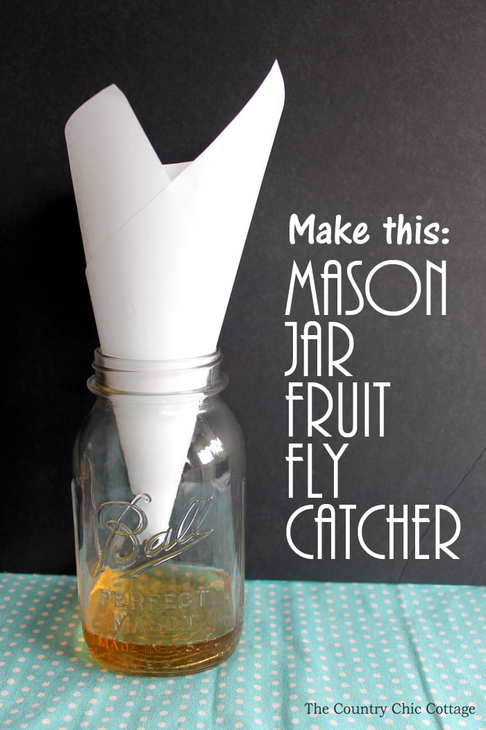 Make this mason jar fruit fly trap for your home this summer! Keep those fruit flies at bay with this project that only takes seconds to make yourself!