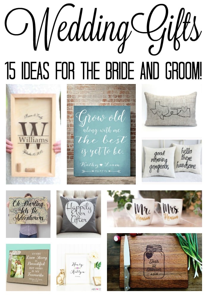 great wedding gift ideas for the bride and groom perfect for bridal showers as well - Wedding Gift Ideas