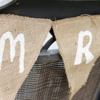 Make these Mr. and Mrs. wedding chair signs for your DIY wedding in just minutes!