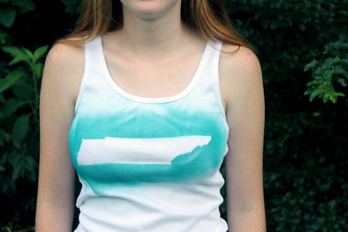 finished airbrushed shirt
