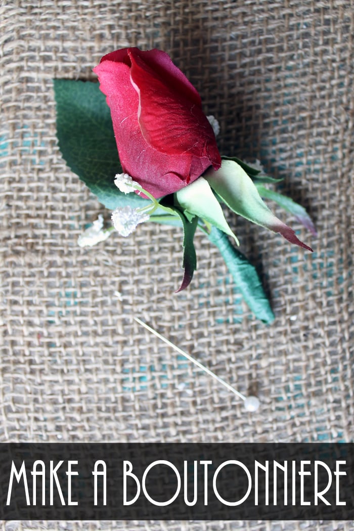 Details on how to make a boutonniere for weddings or any event!