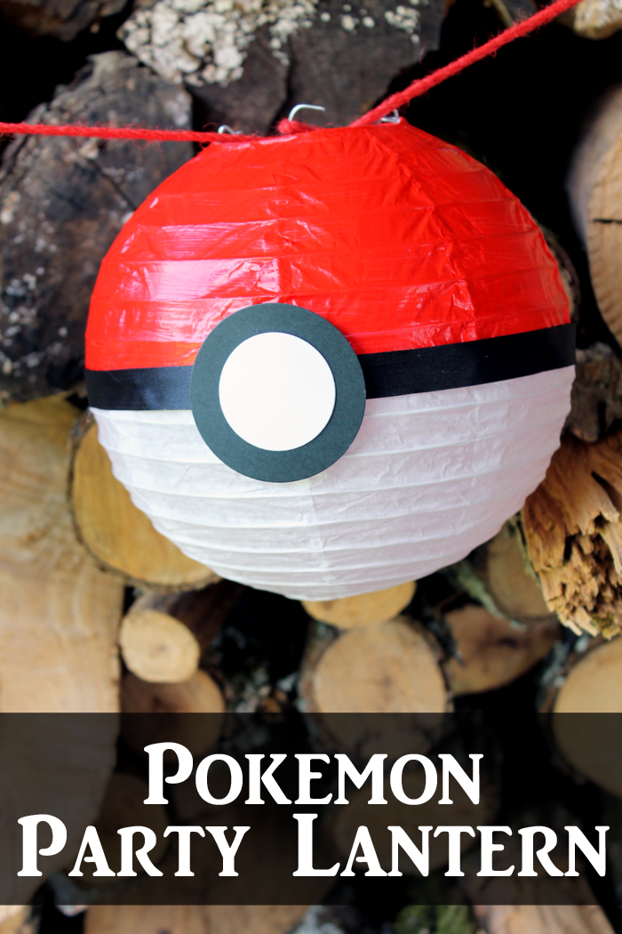 Make a Pokemon party lantern for any Pokemon Go themed party that you are planning! Quick and easy to make yourself!