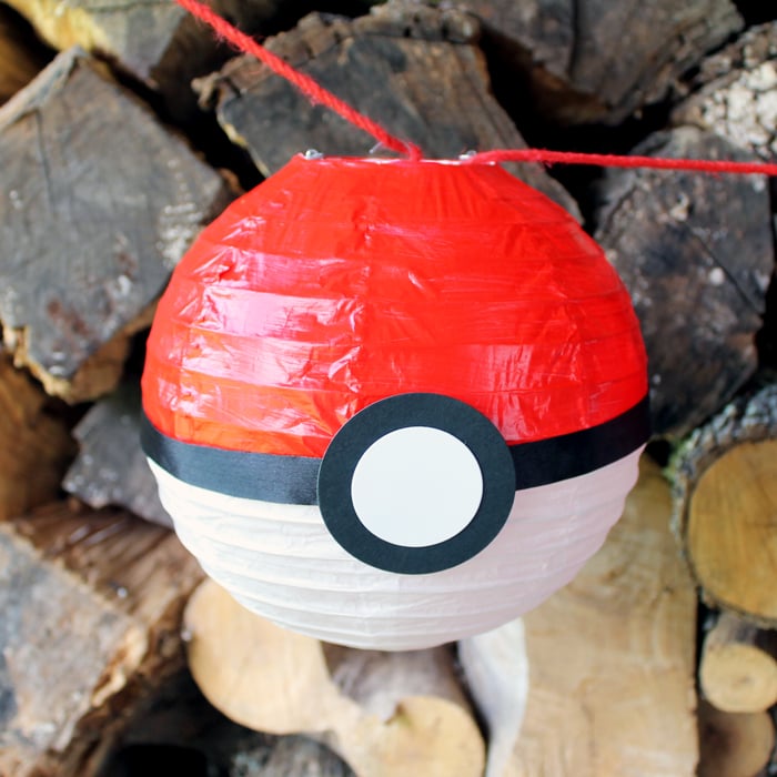 Make a Pokemon party lantern for any Pokemon Go themed party that you are planning! Quick and easy to make yourself!