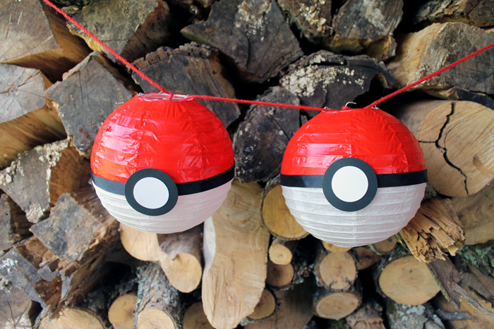 Make a Pokemon party lantern for any Pokemon Go themed party that you are planning! Quick and easy to make yourself!