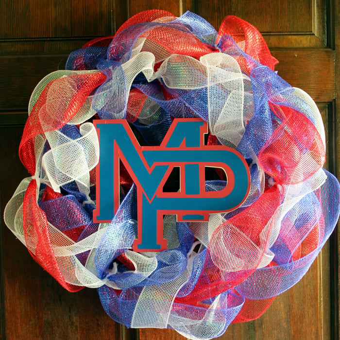 School Pride Wreath