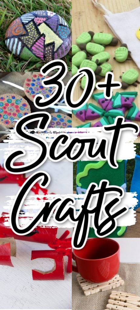 Scout Crafts for your Troop - get 30 quick and easy ideas that your troop will love! These can also be used to keep the kids entertained! #kidscrafts