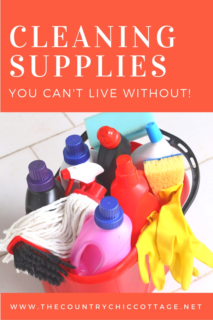 Cleaning supplies you can't live without! A great list of cleaners to get you in and out of the house quicker!