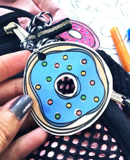 Make your own cute donut tags