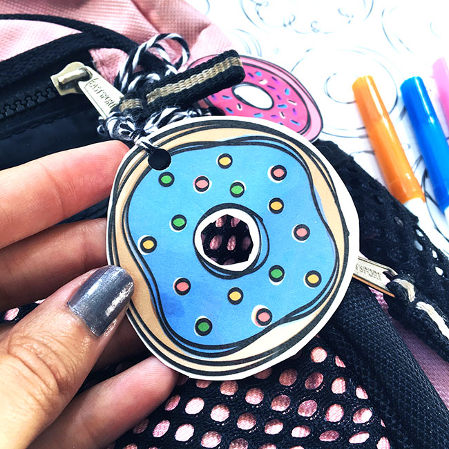 Make your own cute donut tags