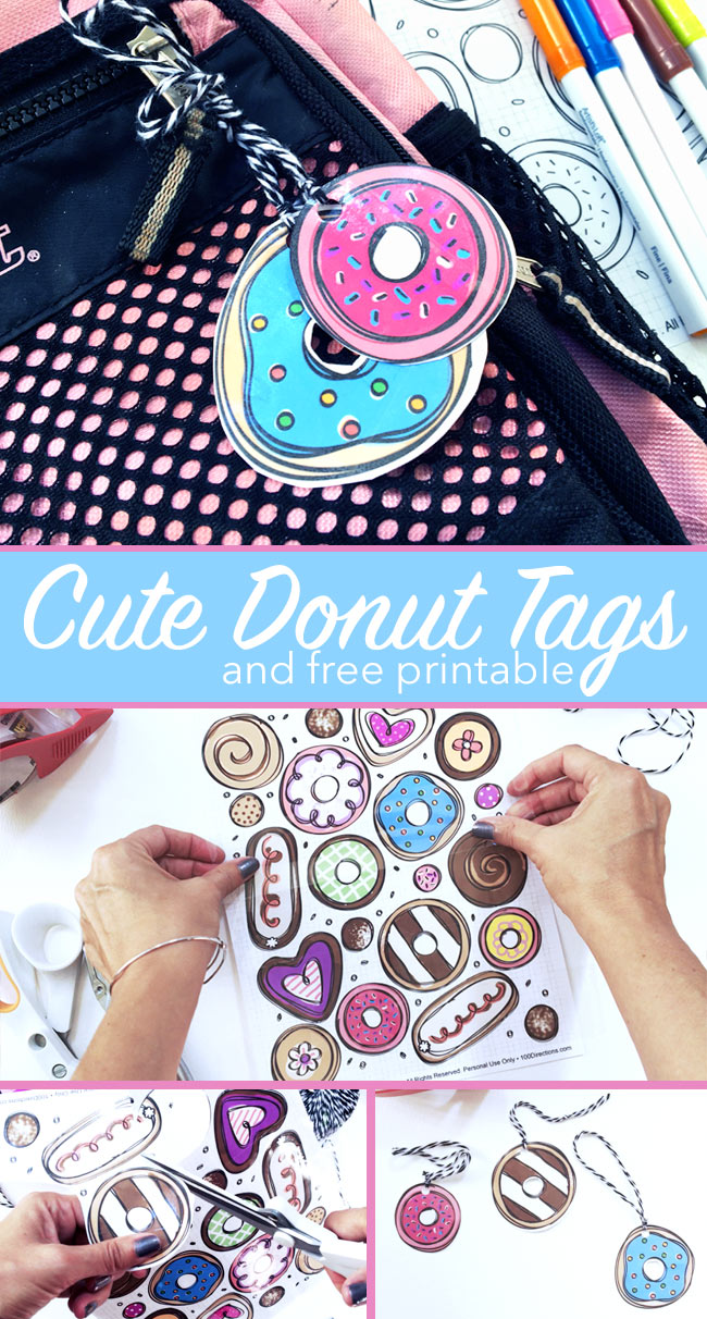 Cute donut tags you can make