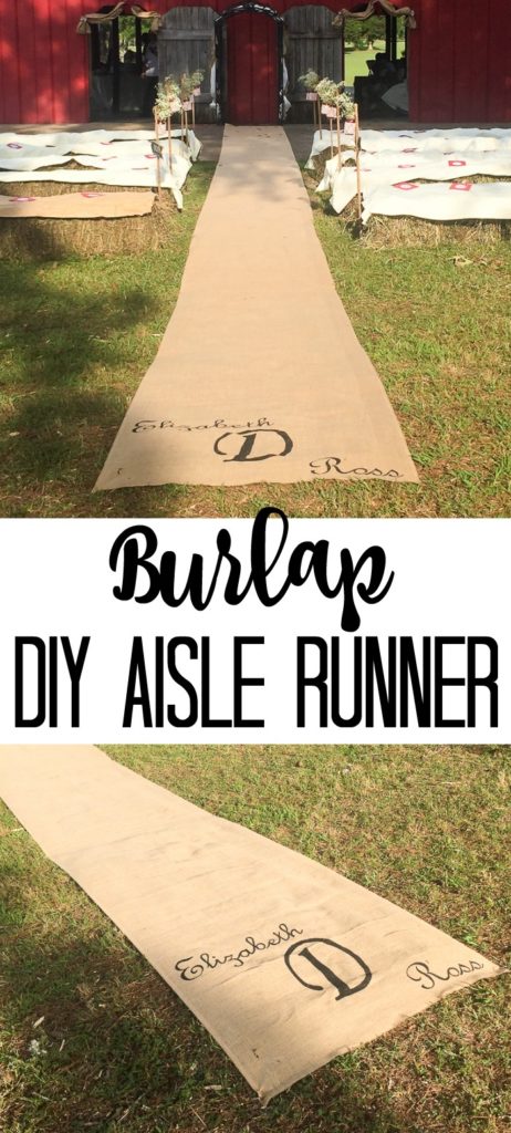 collage of aisle runner photos