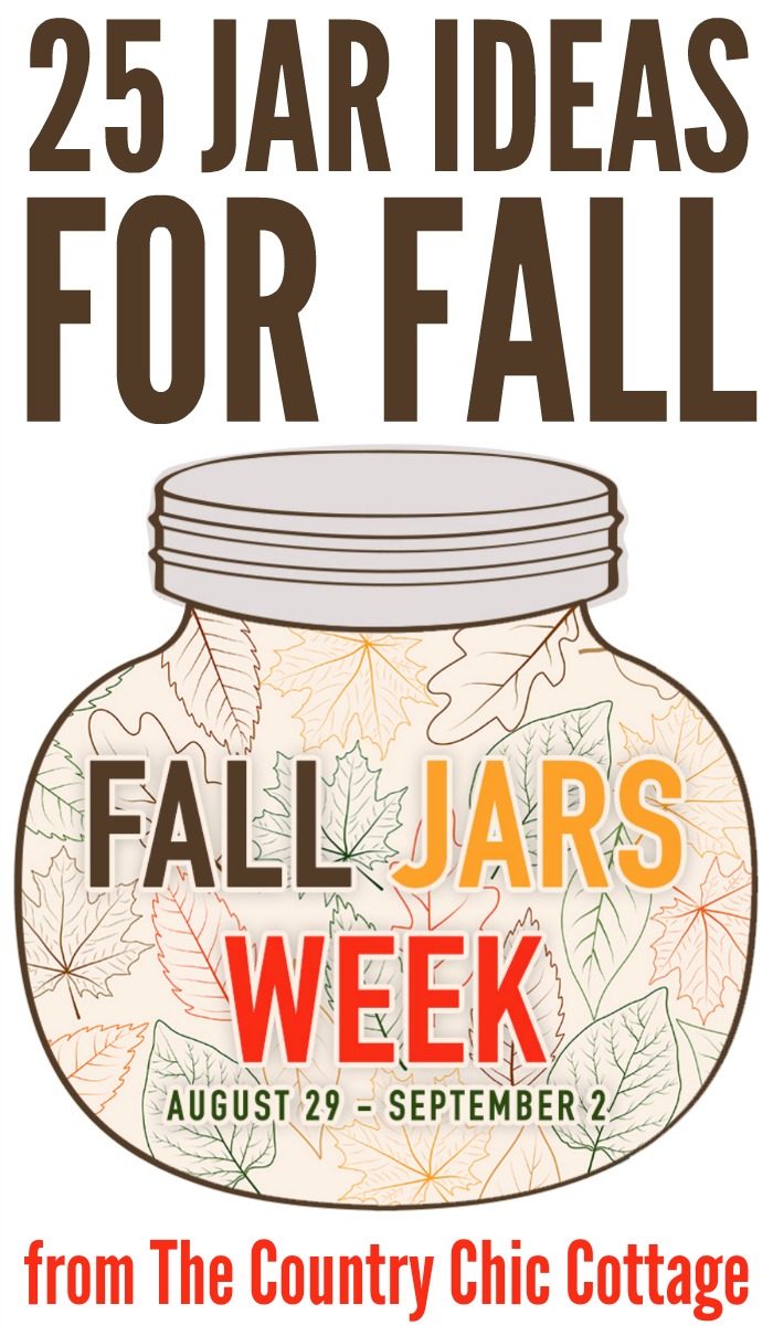 Get 25 jar ideas for fall here! Great ideas using mason jars and more!