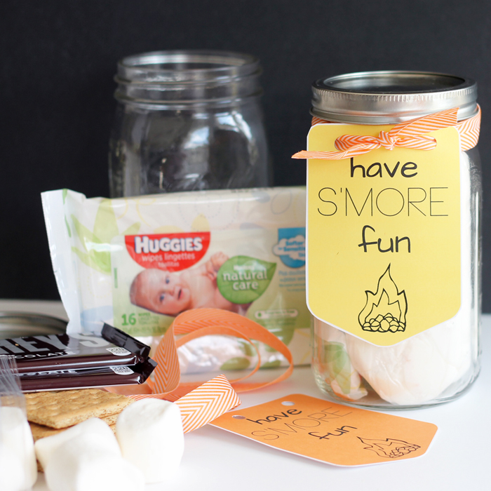 Give this s'more gift in a jar to anyone on your gift giving list! A great way to spread happiness and fun! Would make a great random act of kindness!