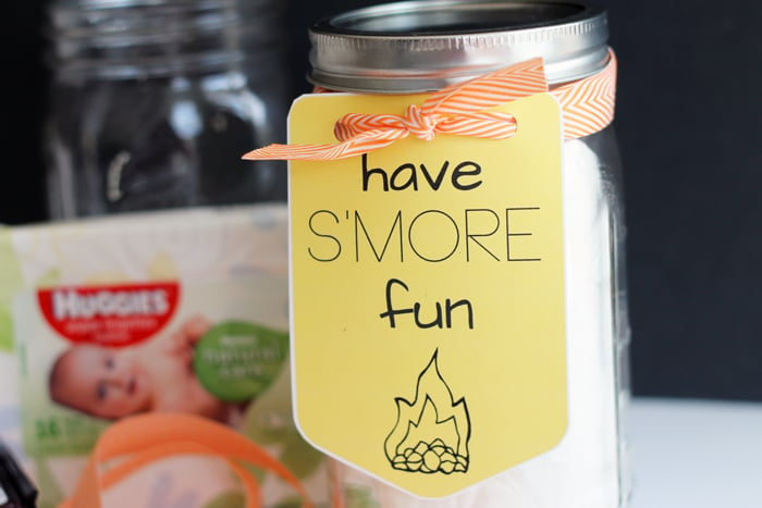 Give this s'more gift in a jar to anyone on your gift giving list! A great way to spread happiness and fun! Would make a great random act of kindness!