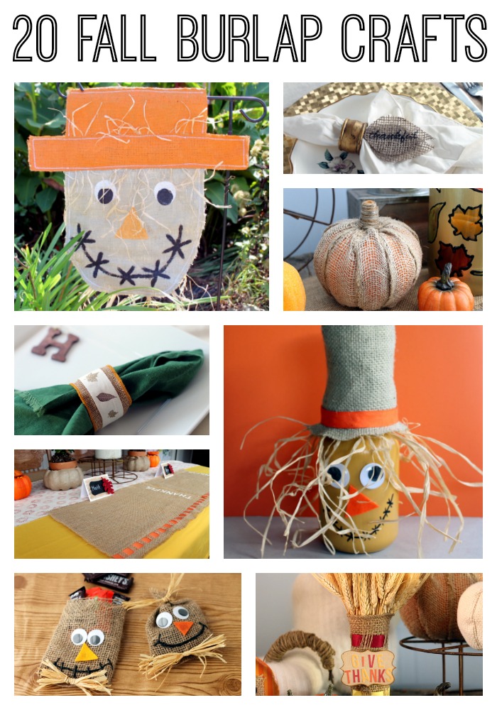 20 Fall Burlap Crafts that you will love this autumn!