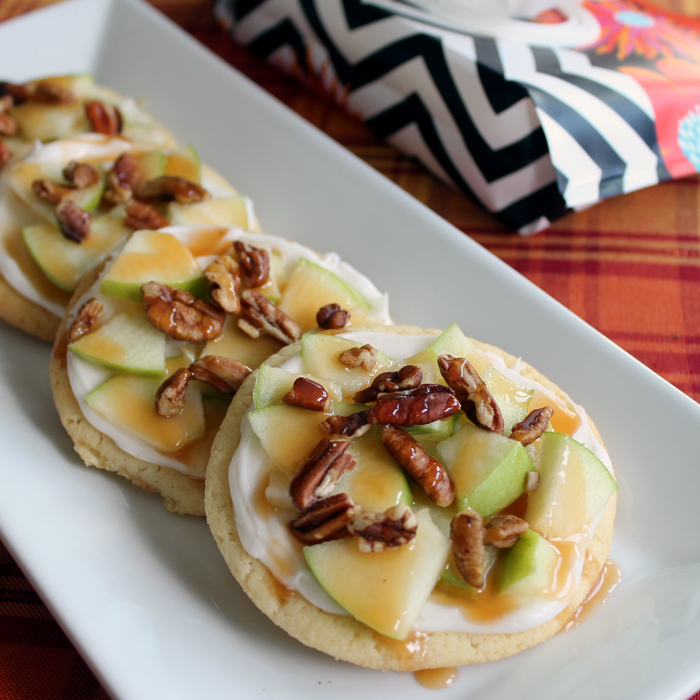 Make this caramel apple cookies recipe this fall! YUM!