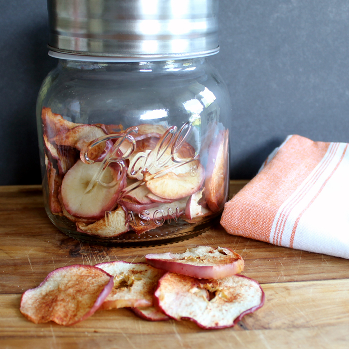 Cinnamon apple chips recipe - quick and easy fall recipe!