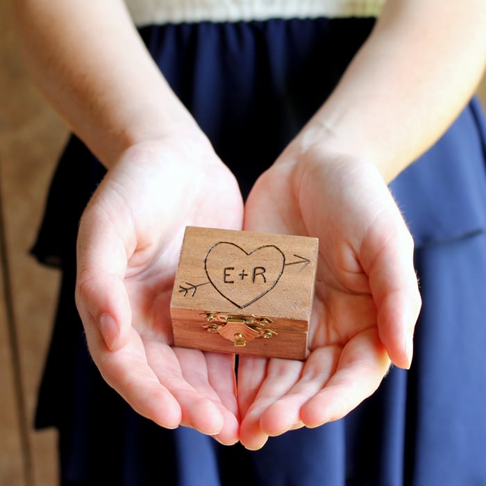 Diy wedding ring holder store