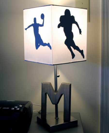 DIY sports lamp - turn any lamp into something special in minutes!