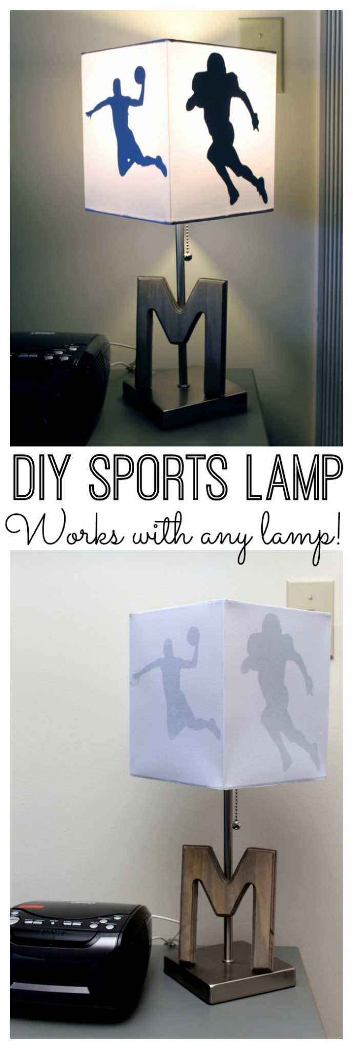 DIY sports lamp pin image