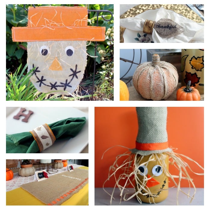 20 Fall Burlap Crafts that you will love this autumn!