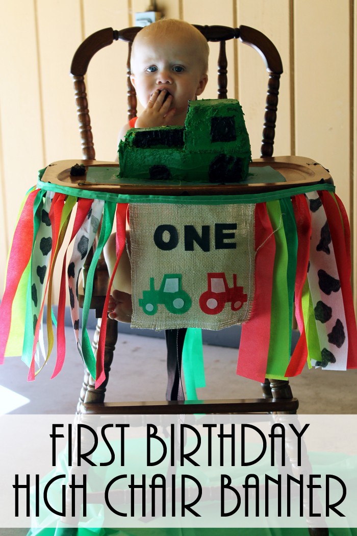 High Chair Birthday Banner