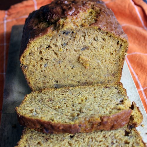 This pumpkin banana bread recipe is perfect for fall!
