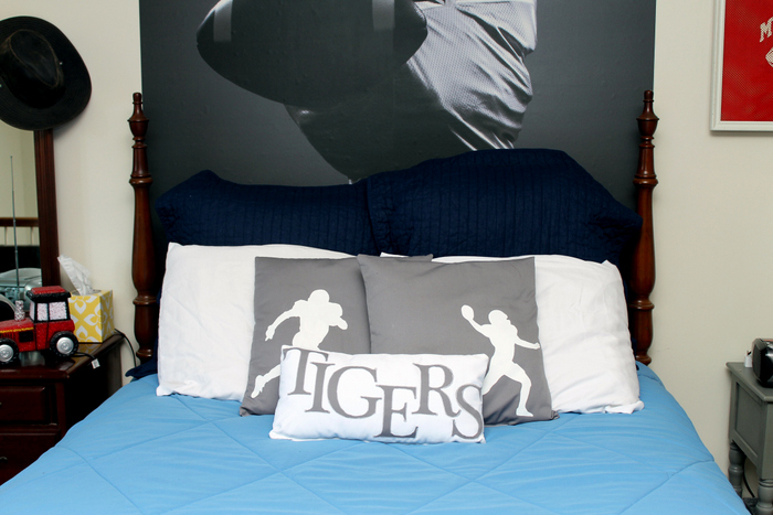 Sports Themed Room - make a big impact with small changes in any kids room!